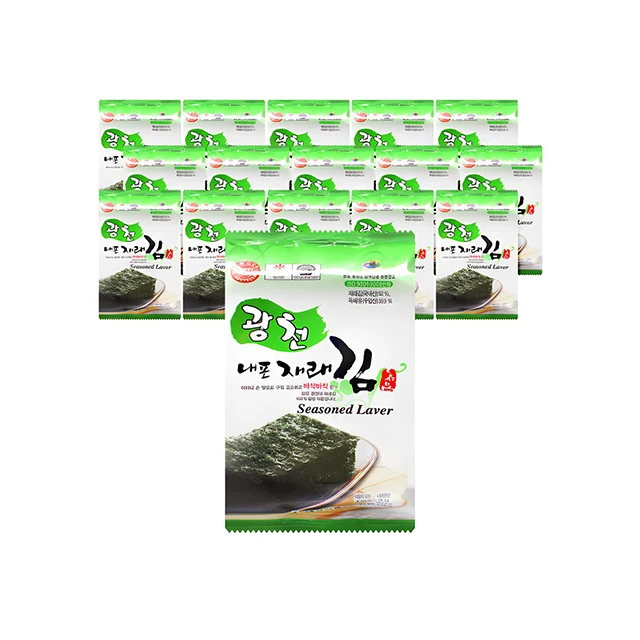 (naturenbutik) - Korean lunch box roasted seasoned laver 4~5g  highest quality laver superior oils refined salts   KOTRA