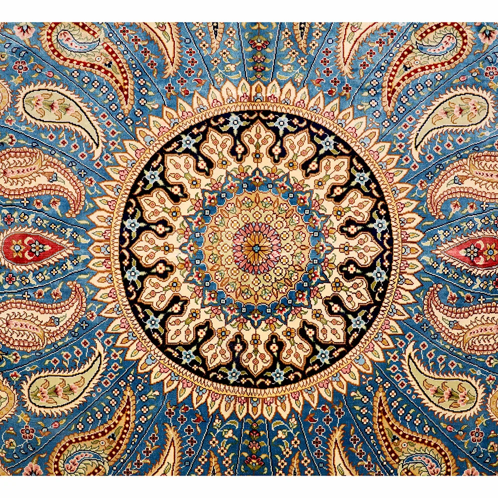 YUXIANG 4*6ft Traditional Carpet Designs Luxury Handmade Silk Carpet Turkish Rugs Online