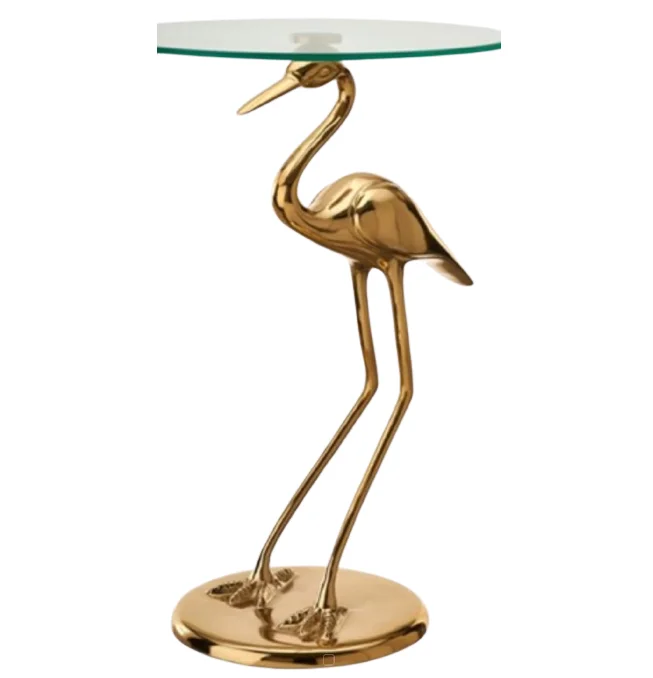Morden Design Side Table Aluminium Bird Base Accent Table Morden table for Living room dinning room