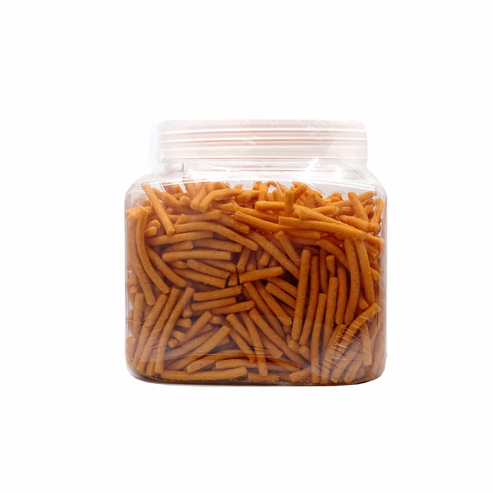 Halal Product Salty Fish Sauce Flavor Golden Match Stick Biscuit Bulk Package 400gr per Jar
