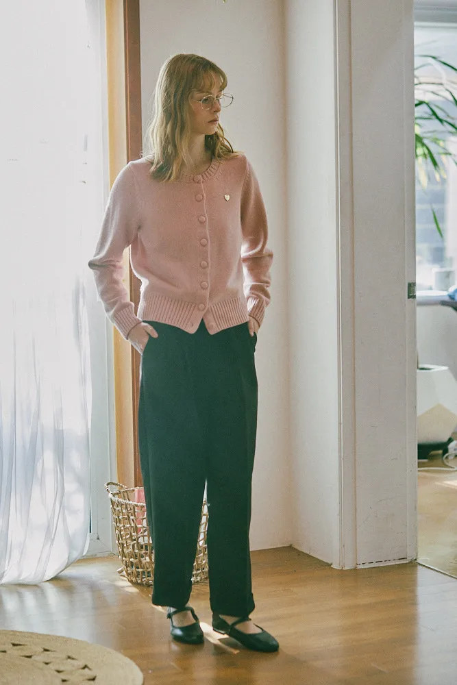 Trending Products 2024 New Arrivals Wholesale Clothes SNUG. U Love Cashmere Wool Knit Cardigan_Pink S|m Korean Fashion