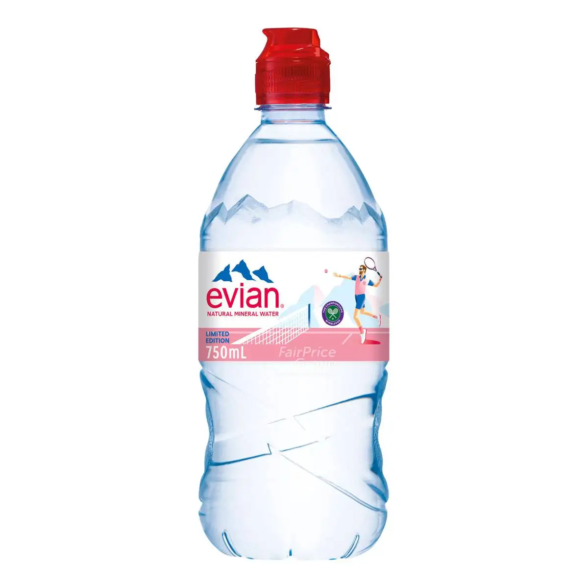 Evian Natural Mineral Bottle Water - Sports Cap