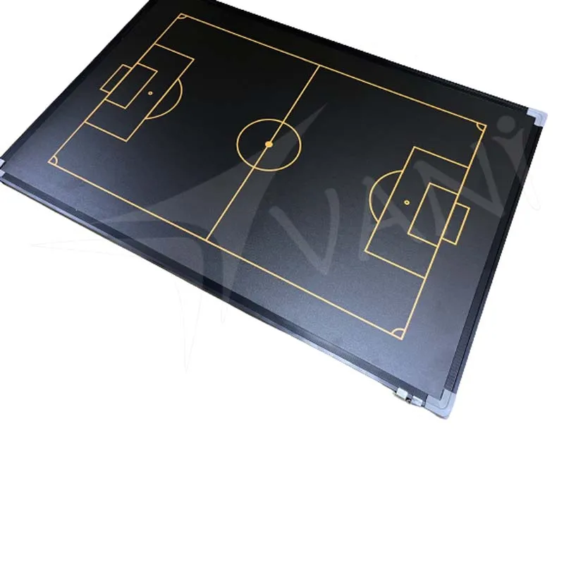 High Quality Made of metal Light weighted Black Soccer Coaching Magnetic Tactic Board for coaching and training