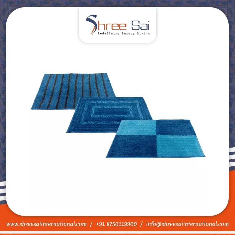 Handmade Custom Microfiber Bath Mats Exclusive Range Soft Absorbent Waterproof Features Easy Clean Available Oval TPR Door