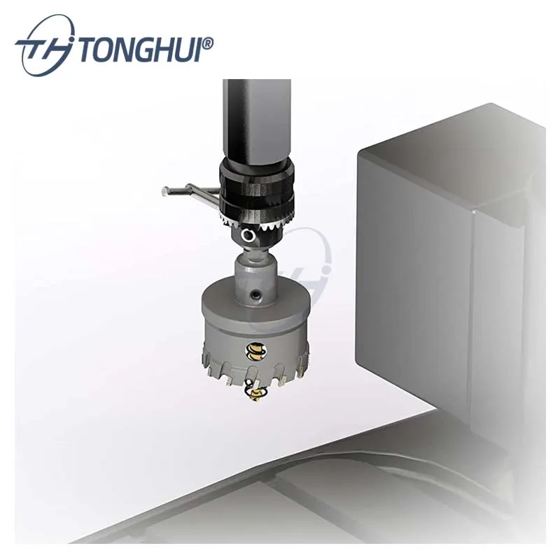 High quality TCT metal drilling hole saws Carbide tipped hole saw with Sand blast finishing