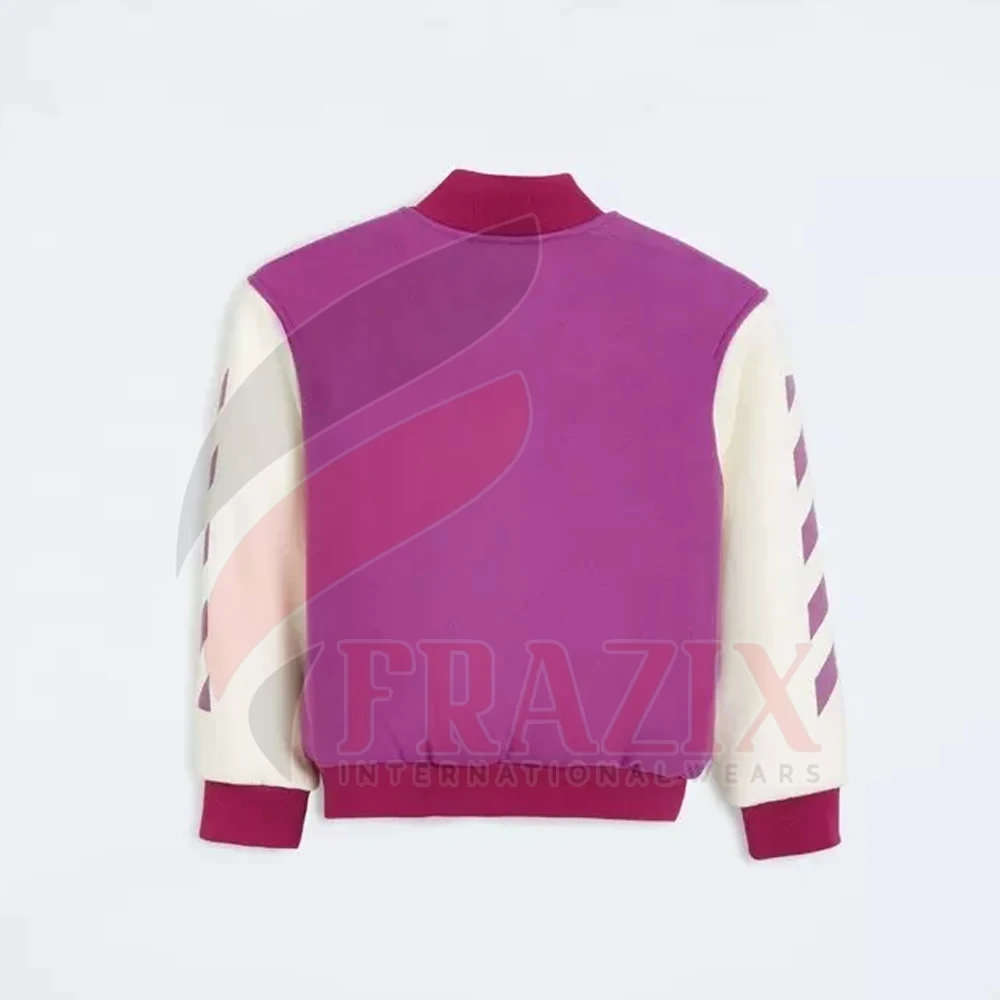 Fully Customized Embroidery Football Jacket Leather Bomber Oem Jacket Wool Embroidery Logo Baseball Jacket