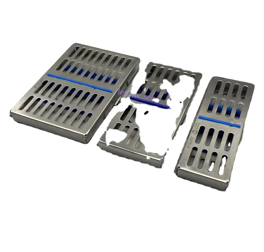 Health Medical Box Sterilization Cassette Tray With Lock Sterilization Trays Custom Wire Mesh Basket For Medical