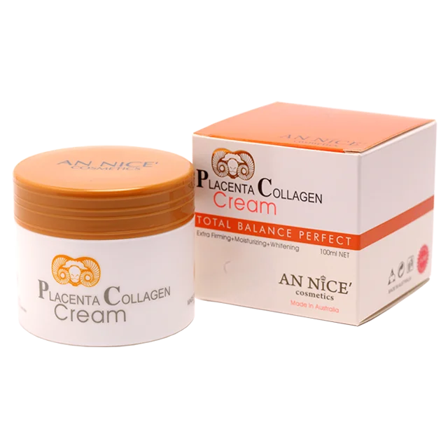 Wrinkle Reduction Placenta Collagen Face Cream 100 ML Extra Firming Moisturizing Whitening Vitamin E Anti-Wrinkle Ready to Ship