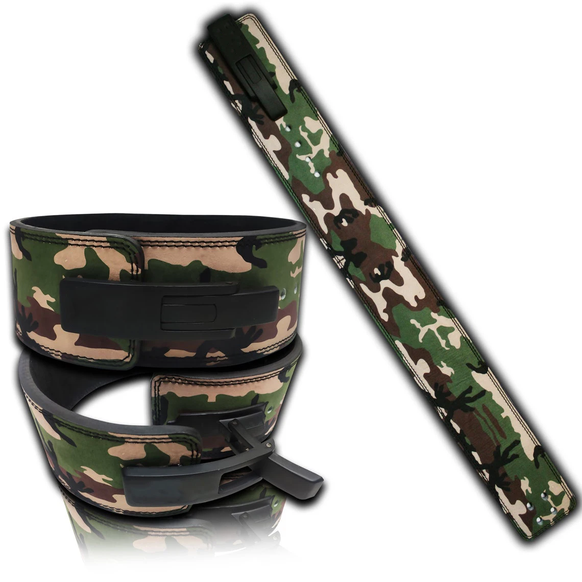 Камуфляжный кожаный силовой ремень лучшего качества для тренажерного зала тяжелая атлетика рычажный поддержки