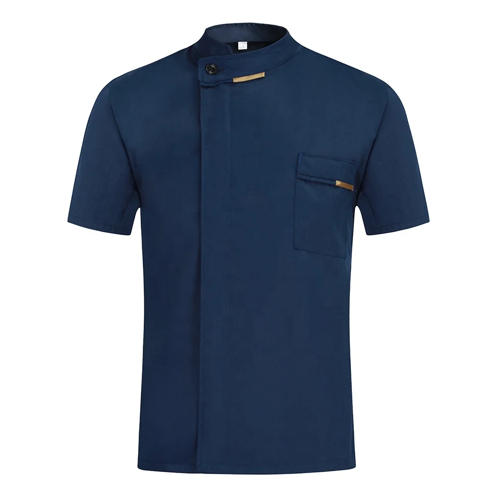 Factory Supply OEM Custom Sushi Chef Kitchen Jacket Uniforms Black Shirt For Chef Uniform Set Women Shirts For Kitchen Uniforms