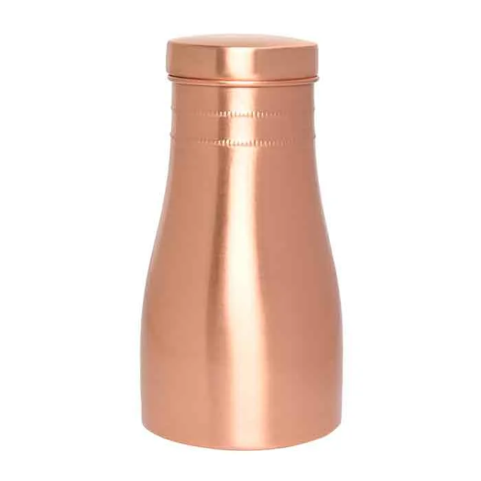 Best Seller Pure Copper Bedside Carafe with Plain Designed and 1.5 Liter Size For Sale By Indian Exporters