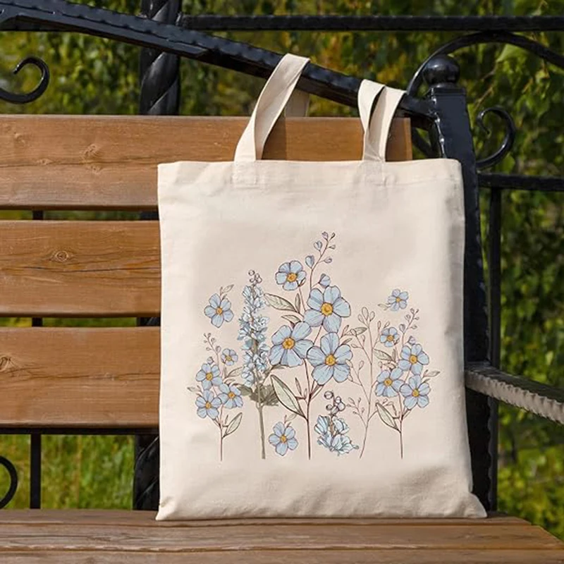 Free Sample Canvas Bags Wholesale With Custom Printed Logo Large Canvas Tote Bag With Pocket and Zipper for Shopping