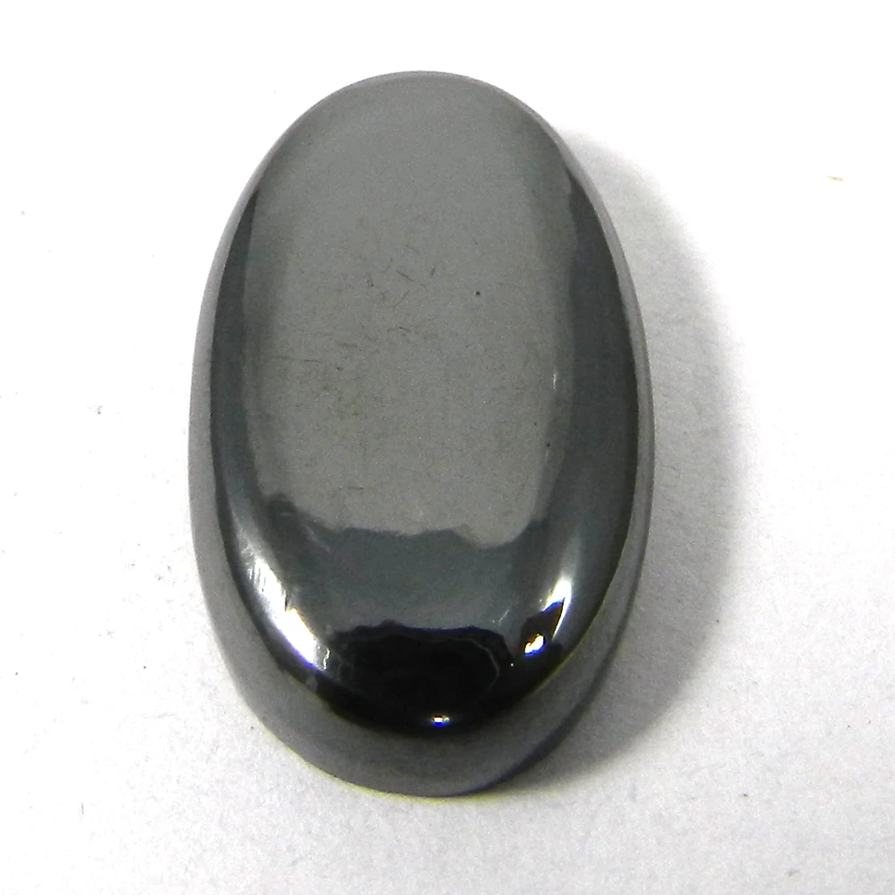 Best Stone Natural Hematite 14x23mm Oval Cab 6.20 gms gemstone for jewellery IG1745