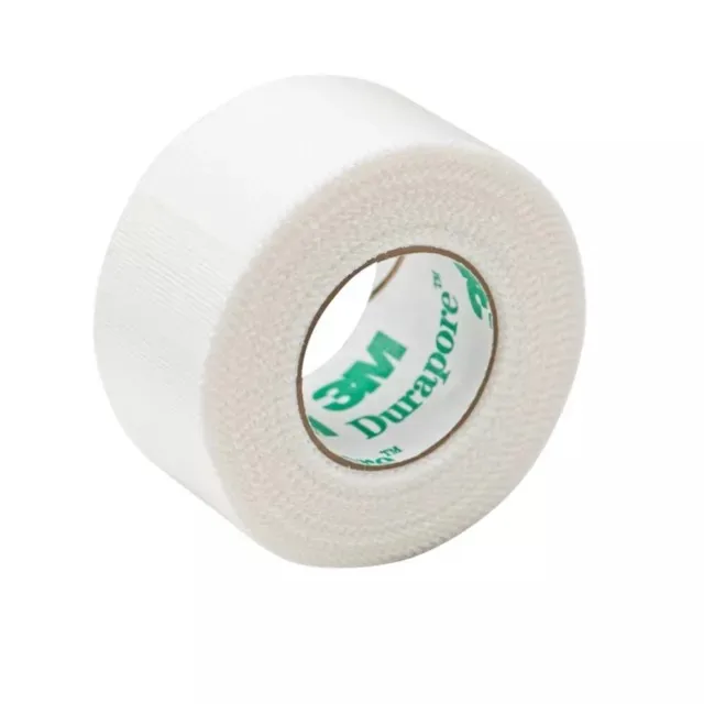 Durapore Tape 2.50cm x 9.1m Pack of 12 (1538-1) Hypoallergenic And Transparent Surgical Tape For Wounds