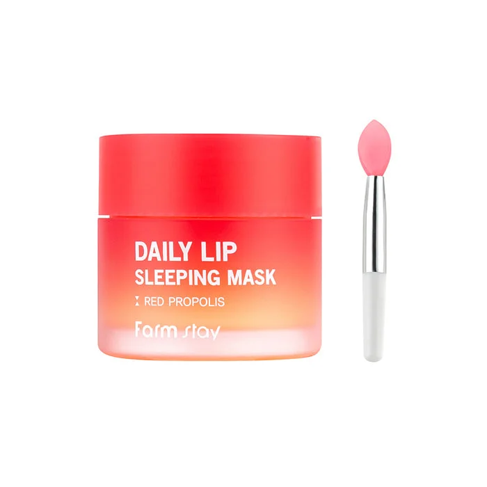 FARMSTAY DAILY LIP SLEEPING MASK RED PROPOLIS - made in Korean Cosmetic - Lip Care, Soft, Natural ingredient, Moisturizing