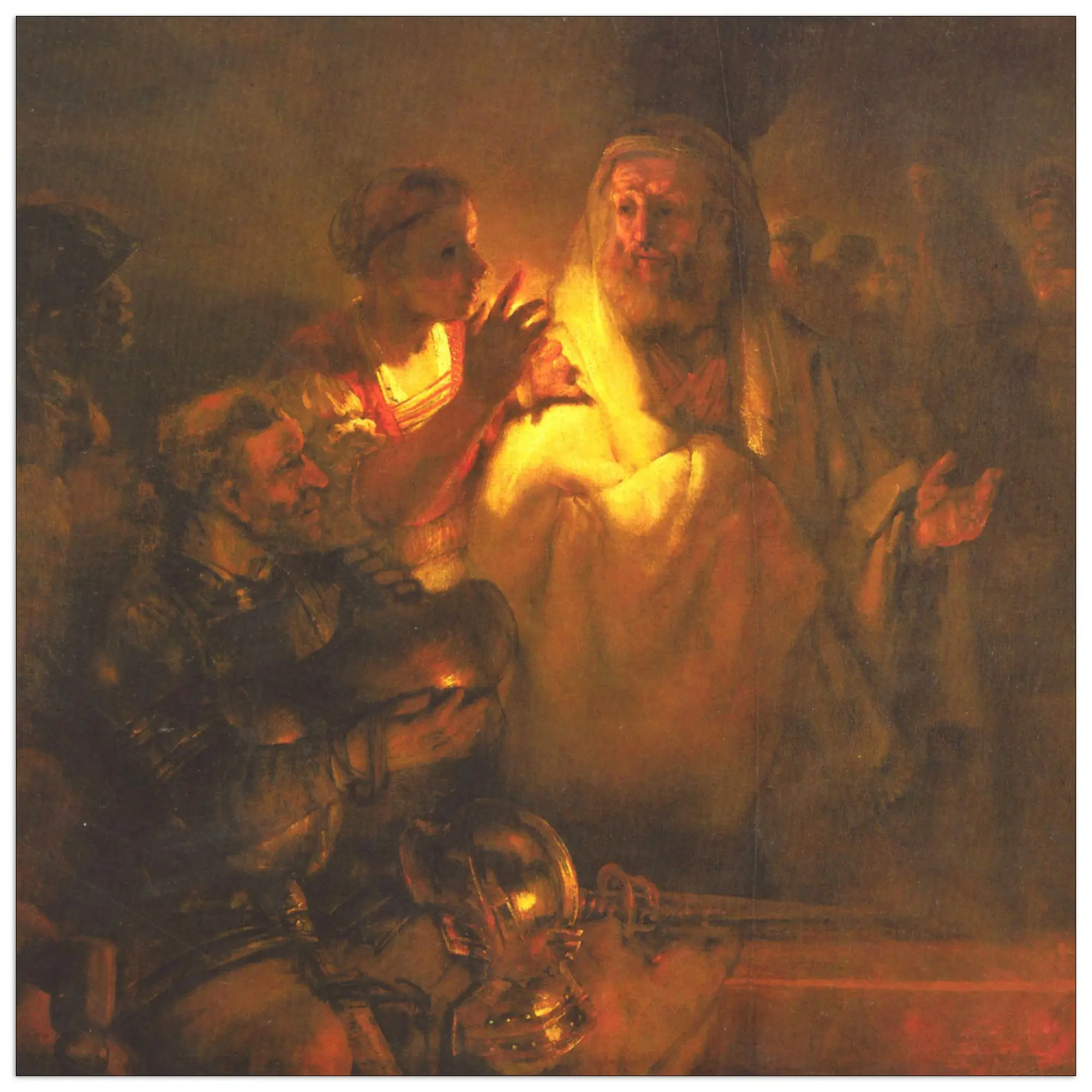 Museum Rembrandt decorative panel, ready to hang.