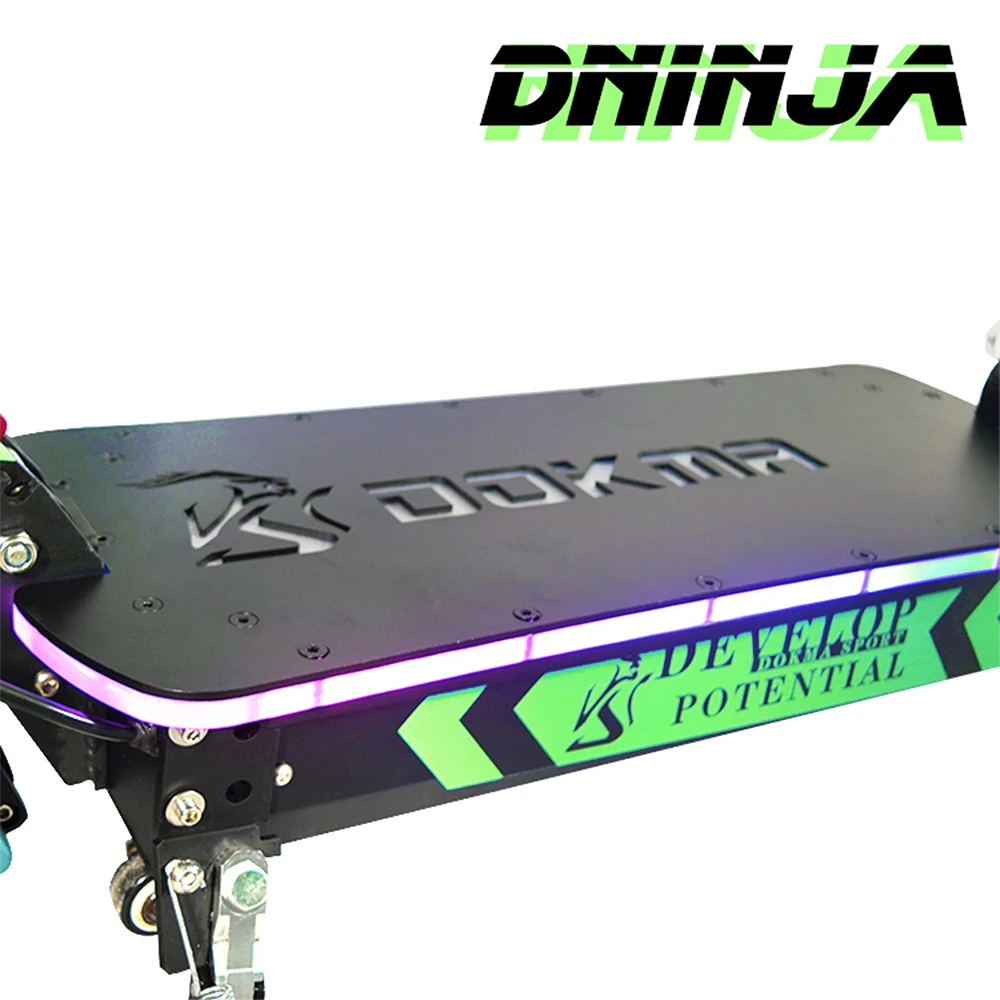 Dokma D-Ninja Warehouse hot sale electric scooter Dual motor 60V 6000W moped electric scooter dualtron