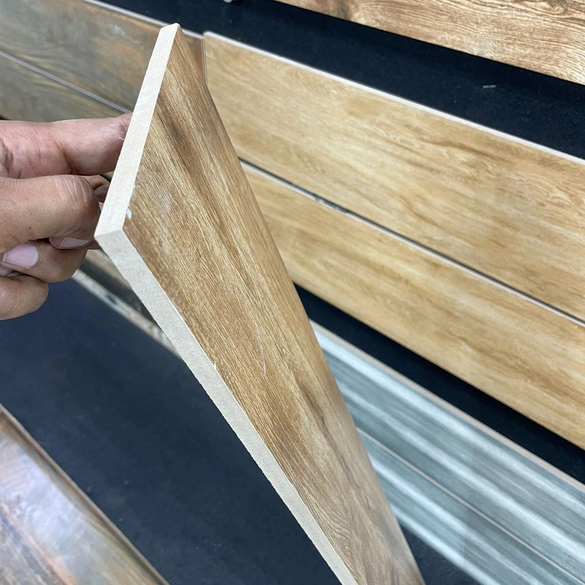 Non Slip Brown Floor popular in India 150x900 for living room rustic wooden Modern Style Top Quality Wooden Plank Natural look