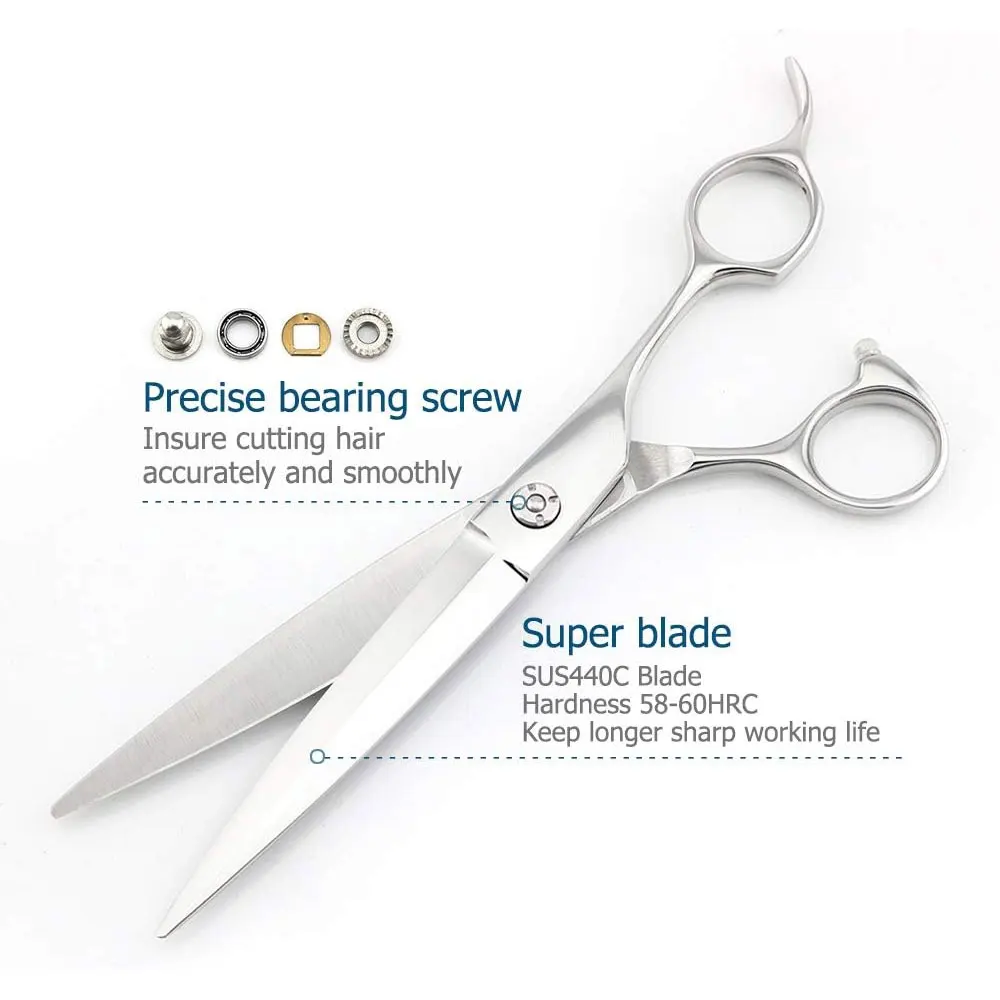 6 inch Professional barber hair scissors Professional Hot Selling Barber Shears 7 inch Long Japanese Stainless Steel scissors