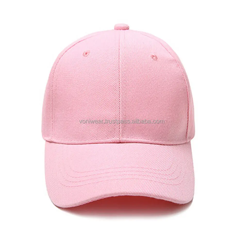 Unisex Baseball Cap Blank Curved Plain Visor Solid Colour Hats Adjustable Custom Design High Quality Unsex Snapback Caps