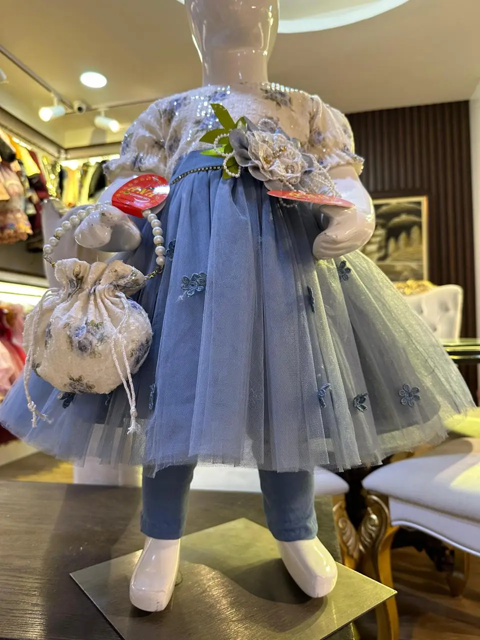 2024 summer designs baby lovely embroidery frock 1 to 6 year old girl dress tensil border embroidery dresses