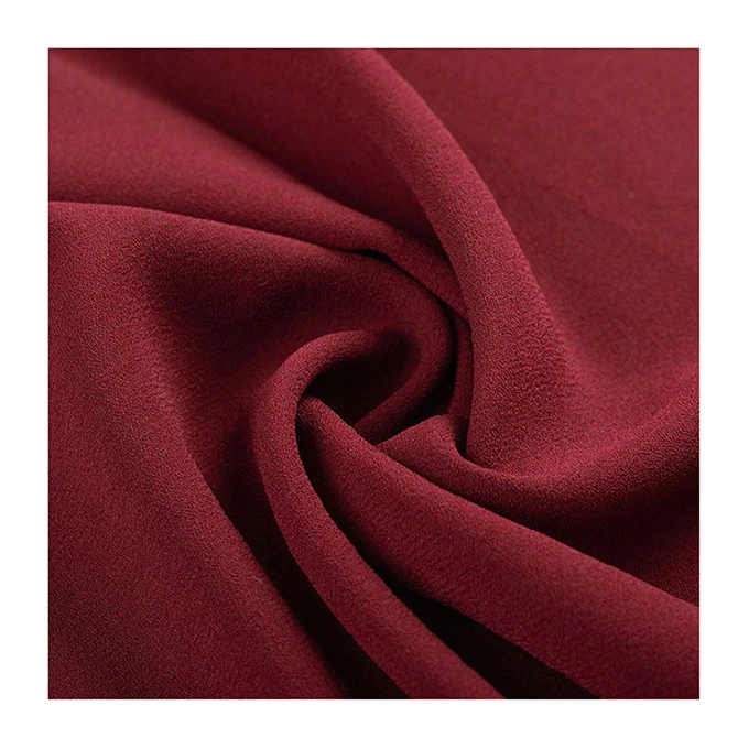 woman party wear dress 100% polyester wholesale underwear crepe satin fabric for evening dress sleep wear clothing