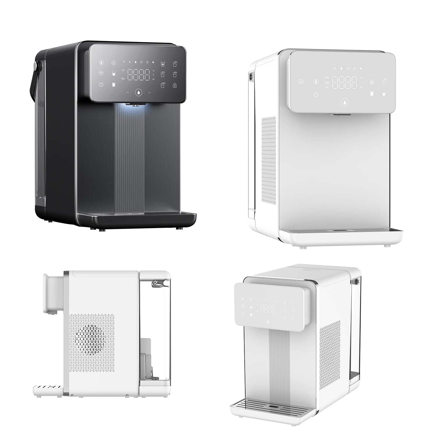 Taiwan Healthy life  smart small ro reverse osmosis r dispenser, portable uv hot and cold desktop water purifier