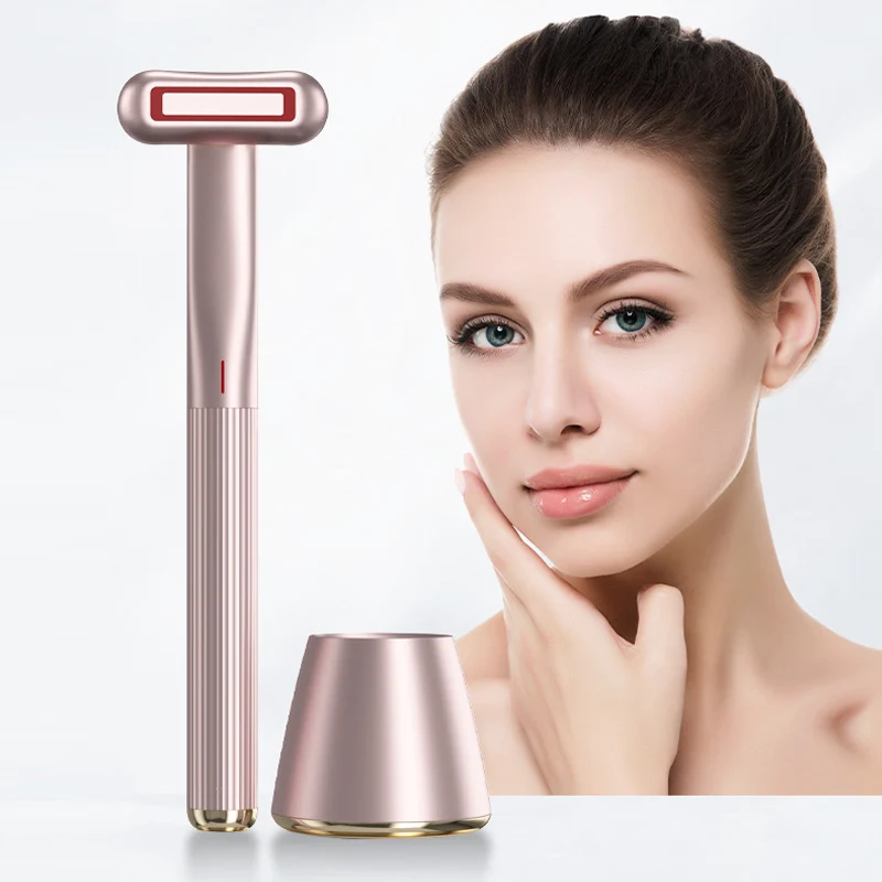 360 Degree Rotation Advanced skin care plasma LED Light Therapy Face EMS Facial Eye Beauty Massager Red Light Skincare Wand
