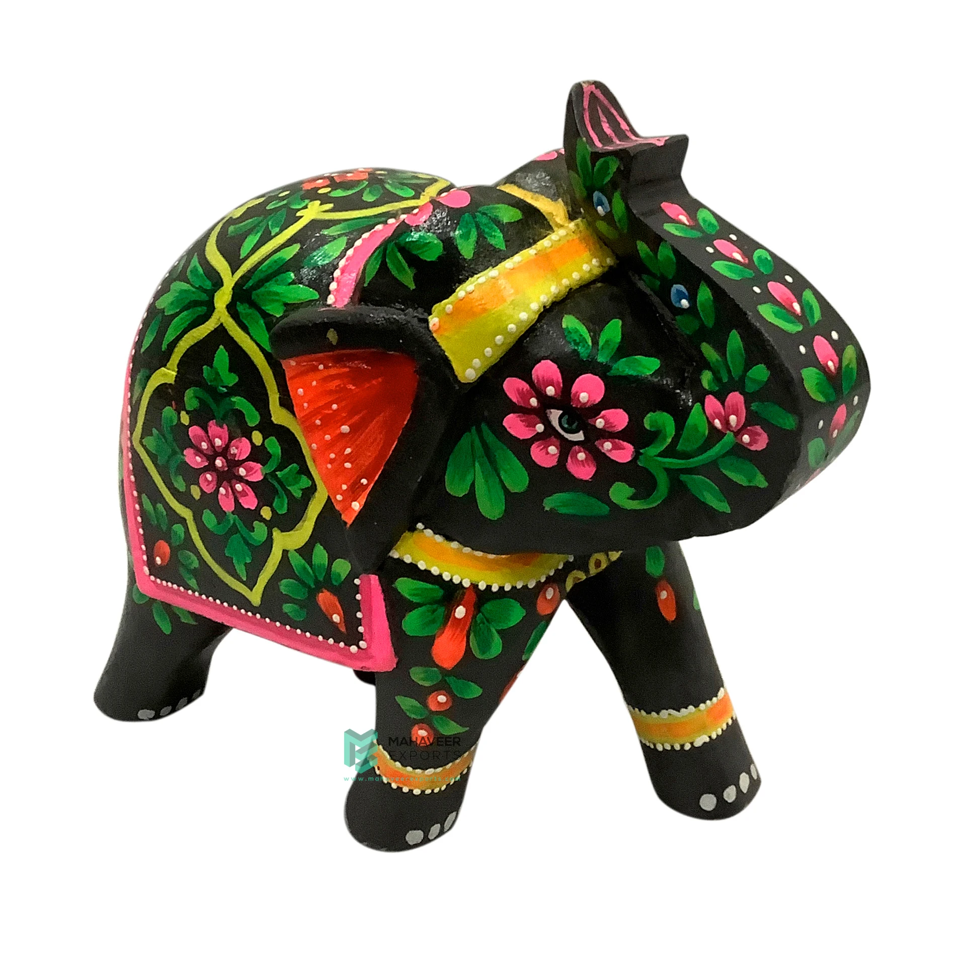 Best Selling Fine Hand Painted Wooden Elephant Figure Beautifully Hand Crafted Statue / Figures Gifts & Home Decor Furniture