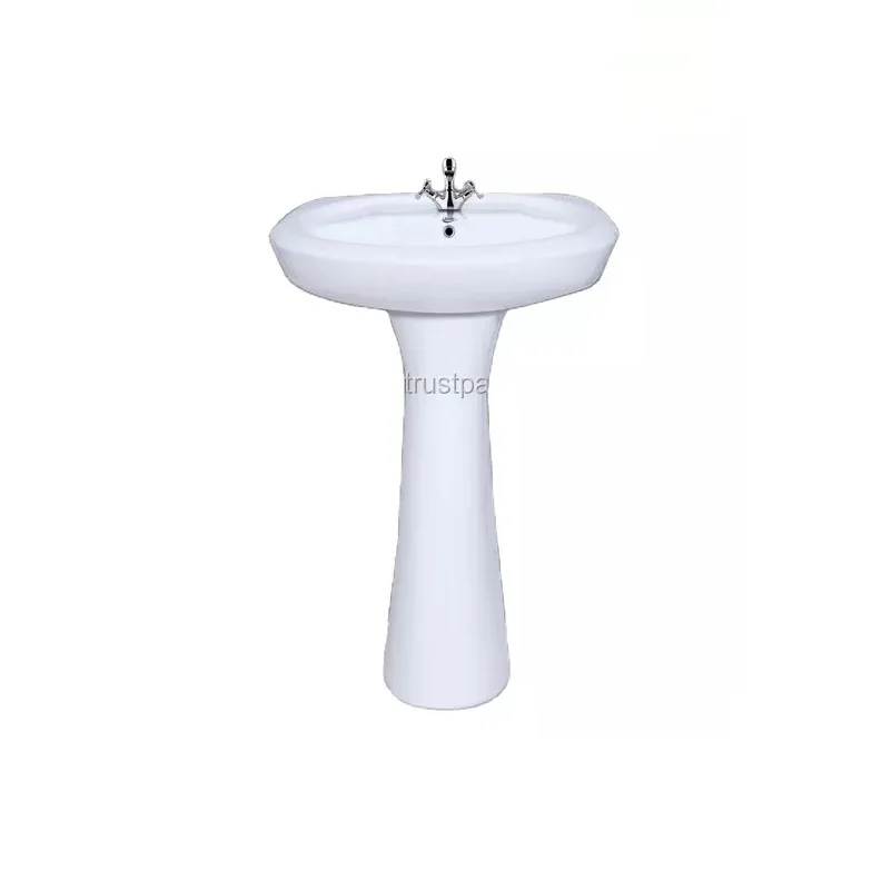 Best Quality Ceramics Wash Basin with Pedestal for Washroom and Bathroom Use Available at Wholesale Price