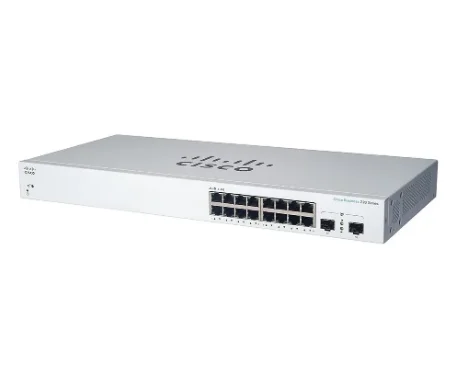 CBS220-16T-2G Switch 16x RJ45 1000 Мб/с 2x SFP Настольный стеллаж Gigabit Ethernet 10/100/1000 Мб/с