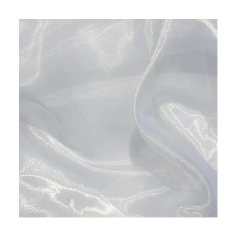 Factory 2024 High Quality 100% Polyester Wedding Decoration Solid Color Organza Fabric For Making Dress
