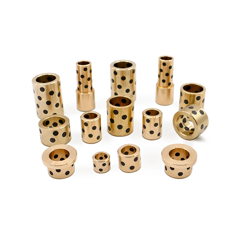 Self-lubricating Copper Bush High Load Graphite Sintered Bronze Bushing Customized Oem Sleeve Flange Bronze Bushing