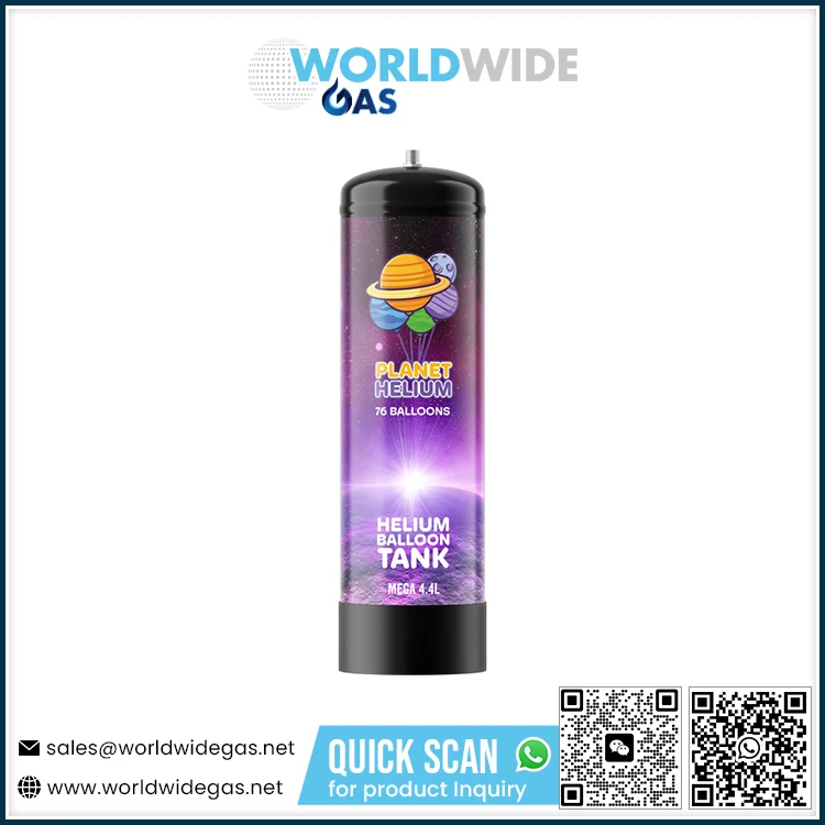 Best-selling 4.4l-litre high-pressure, premium-quality Small disposable helium gas cylinder made in Europe