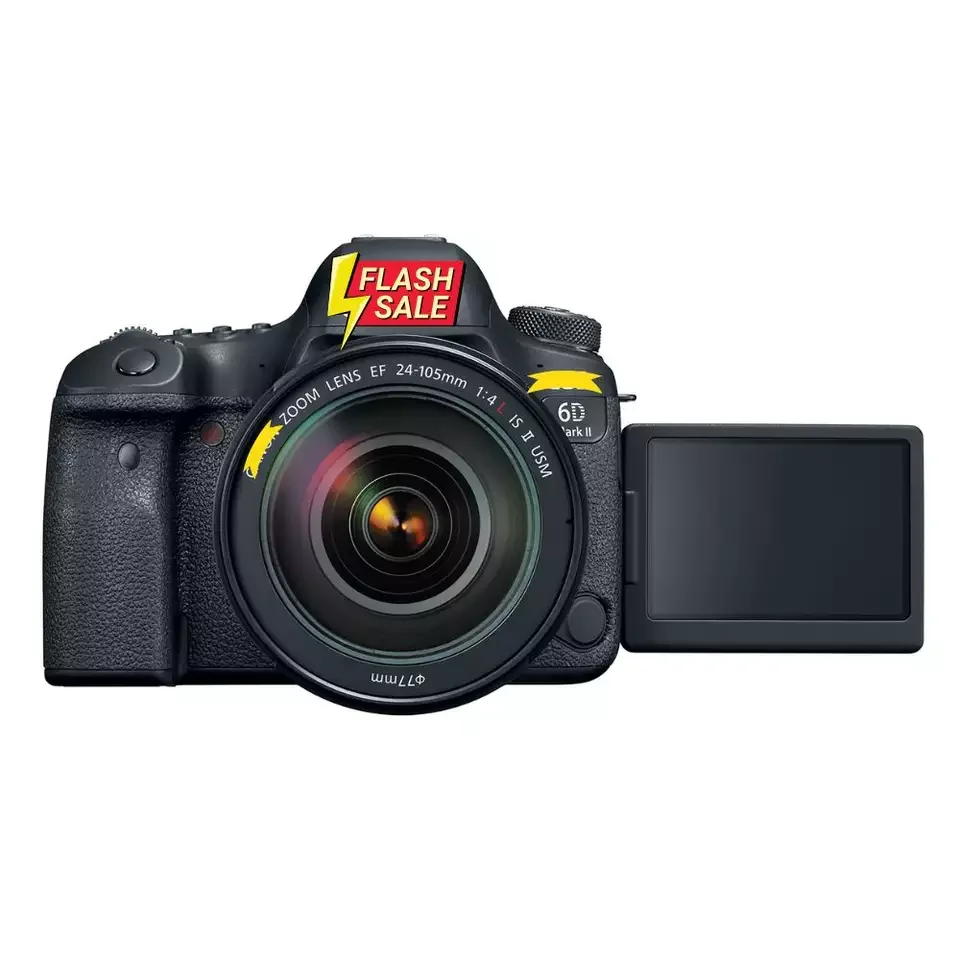 ORDER SALE Camera 6D 5D Mark With DSLR Camera Battery with EF 24-105mm High Quality Lens WiFi Enabled