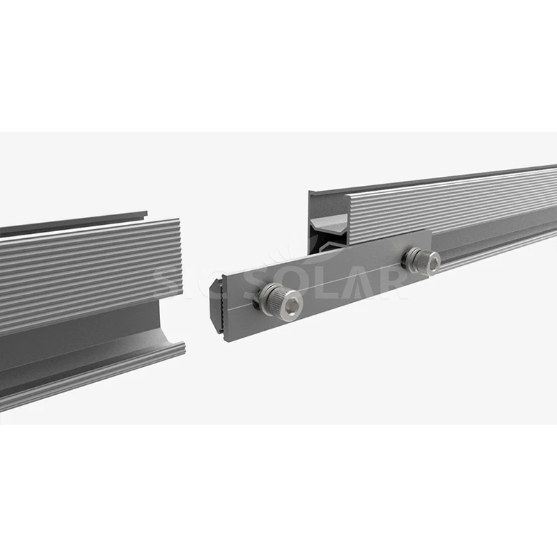 Solar Panel Racking Aluminum Rail Connector Rail Splice Kits
