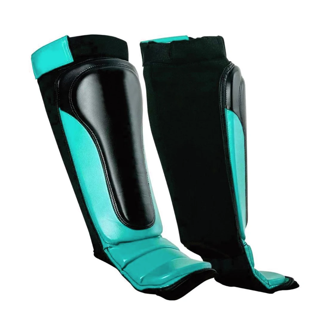 Padded Black Shin in Step With Custom Logo Offer Professional Muay Thai Leg Protector MMA Boxing Shin Guard