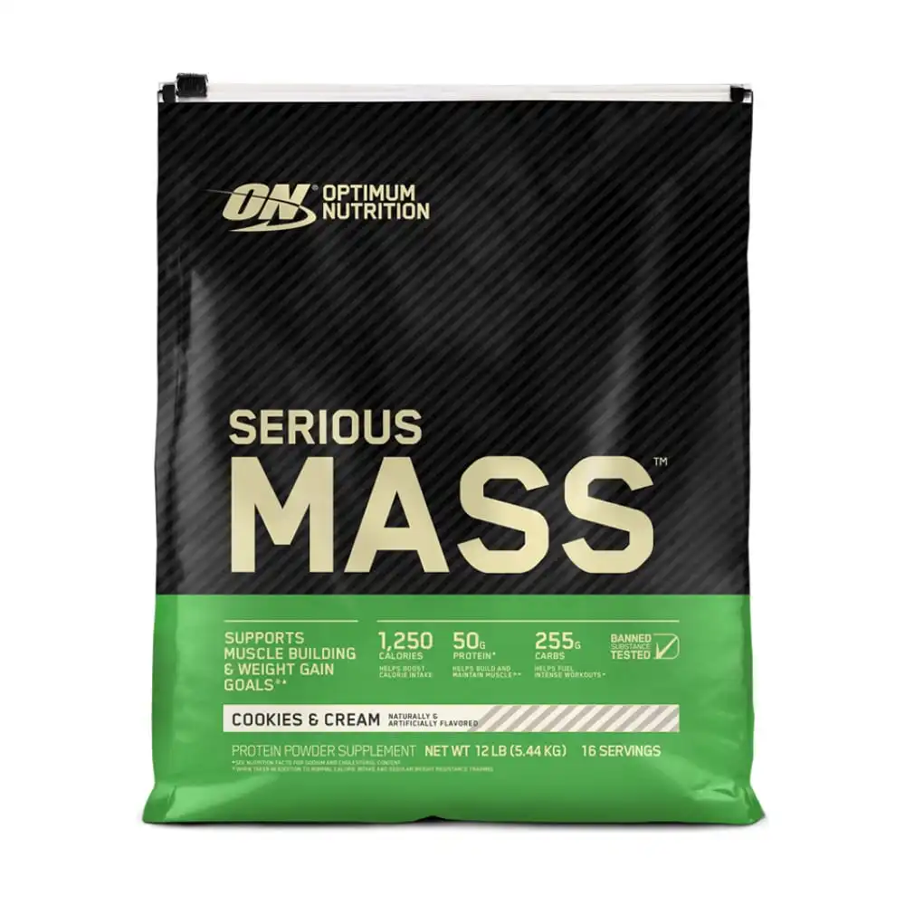 OPTIMUM NUTRITION SERIOUS MASS GAINER 12 LBS Whey Protein Supplements