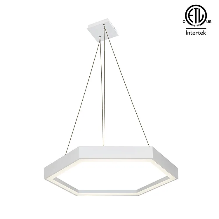 ETL America Round Ring Light 23 Inch Chandelier LED Acrylic Chandelier Circle Pendant Lamp 3 Ring Hanging Light Europe Modern