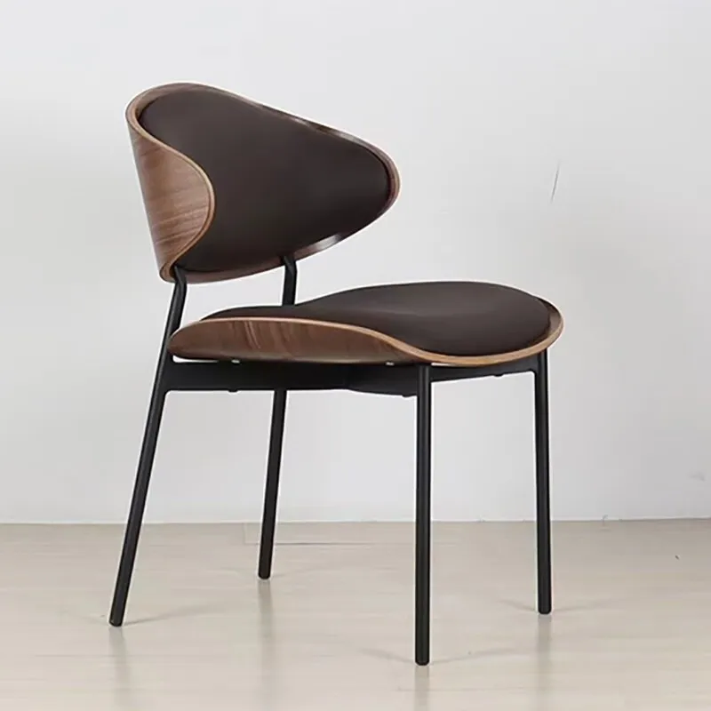 Modern Design Upholstered Leather Bentwood Dining Chair Nordic Japanese Wood Chair Velvet Dining Chairs