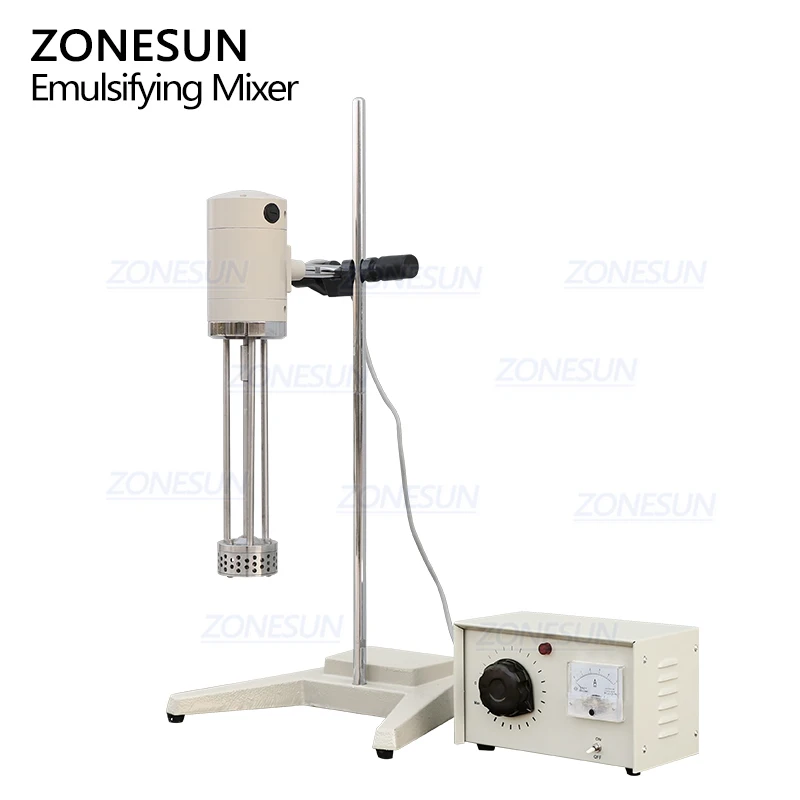 ZONESUN ZS-JC300 40L High Shear Cosmetic Cream Mixer Oil Liquid Small Scale Lab Dispersion Emulsifying Homogenizer Mixer