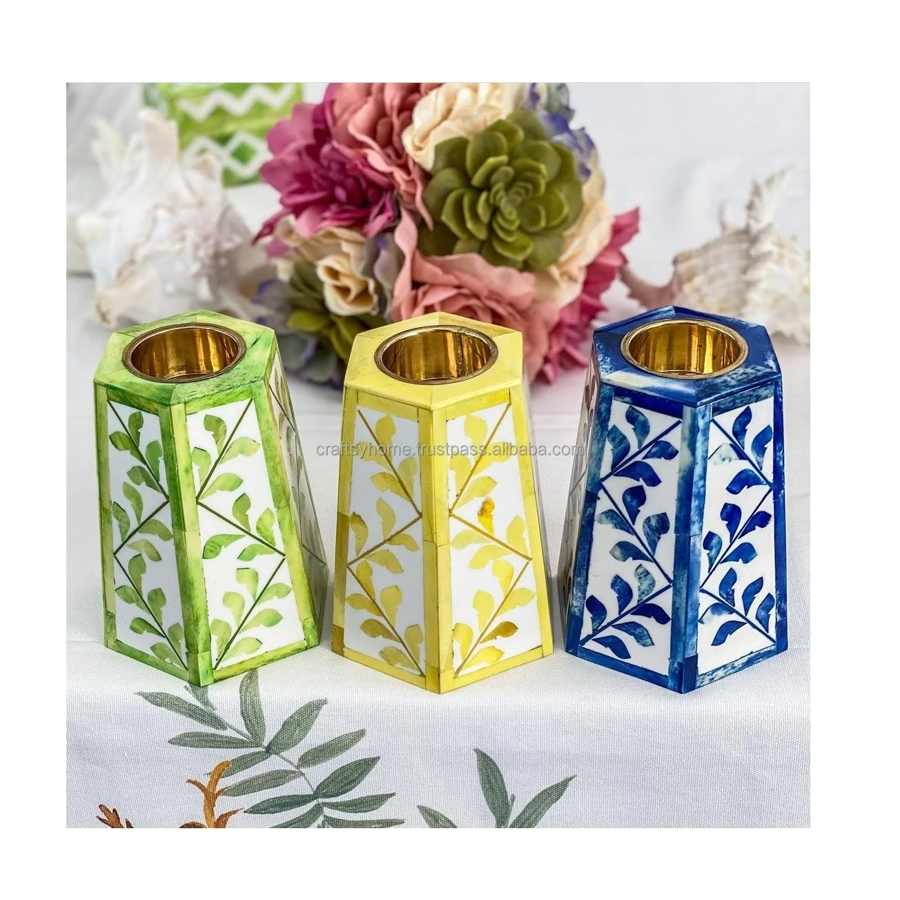 Hot Selling Full Tray Incense Burner Set Wood Acrylic Bakhoor Burner with Box at Very Cheap Price with Bone Inlay for Table