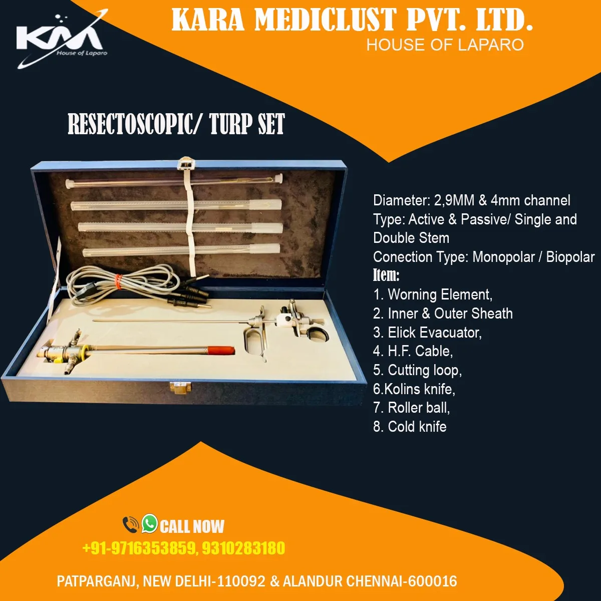 Bipolar Resectoscopy set