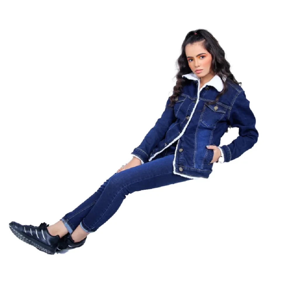 Factory Cheap Price Wholesale High Quality Women Jeans Denim Jacket Top Selling Jackets 2022 With customized logo stuff shade et