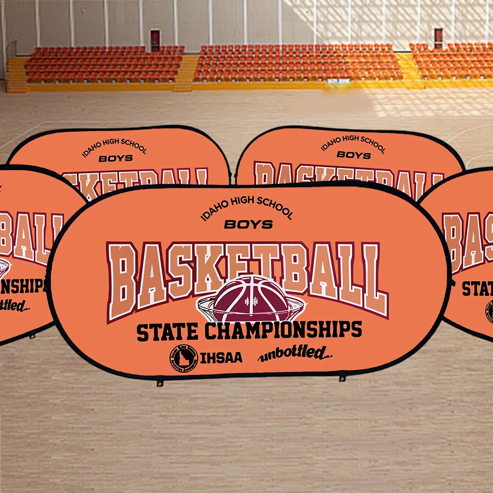 Pop up banner Oval Outdoor Sports Advertising Pop Out banner Sign 1x2m Pop up A frame banners