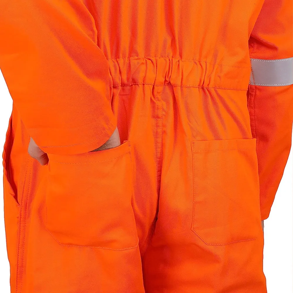 Orange Color Work Wear Safety Suits Best Design Long Sleeve Men Wear Working Safety Suits By KEEM BROTHERS