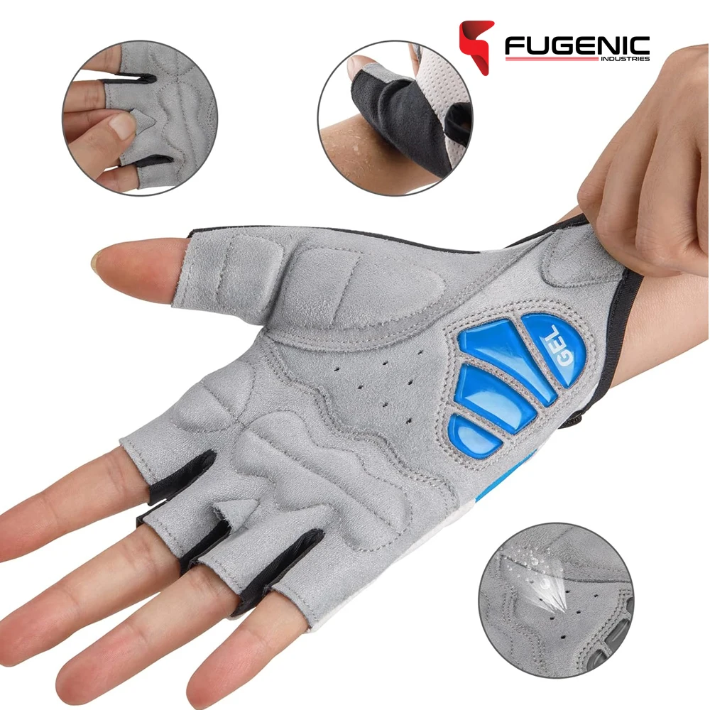 Cycling Gloves For Men Road Mountain Bike Gloves Anti Slip Shock Absorbing Padded Bicycle Biking Gloves BY Fugenic Industries