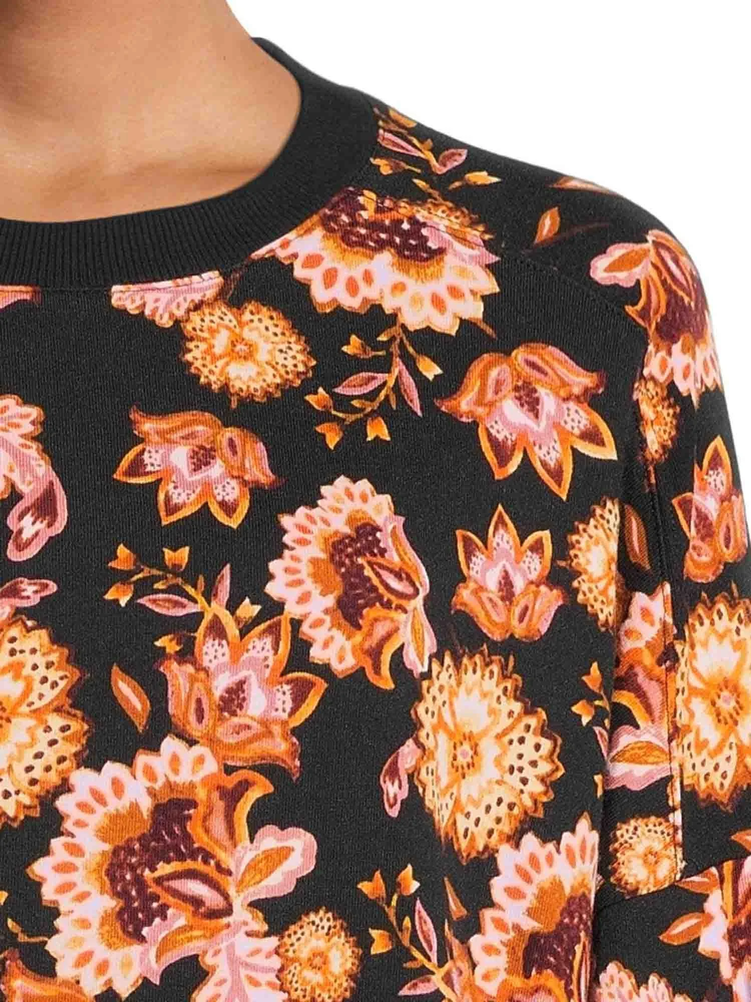 Sublimation sweatshirts Custom Design Women Dropped Shoulder Puff Sleeve Sublimated Sweatshirt