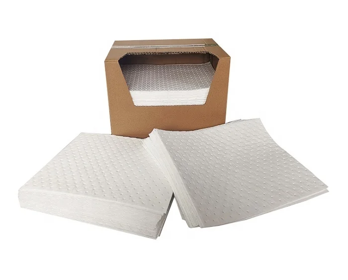 General Purpose Poly-backed Oil Absorbent Pads for Workplace