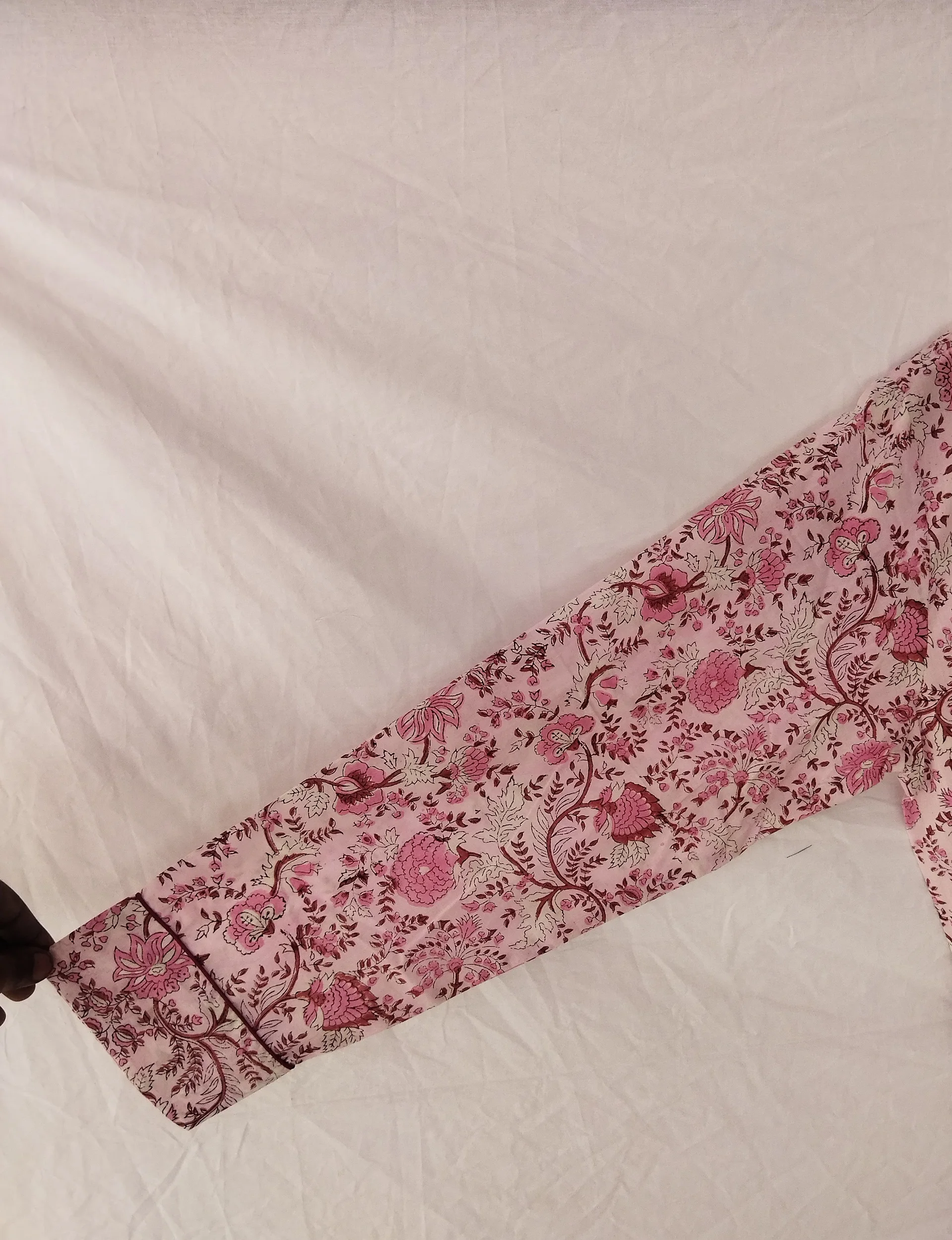 Beautiful Floral Block Print Cotton Night Sleep Wear Long Shirt Tunic For Women Clothing Colorful Floral Printed Boyfriend Shirt